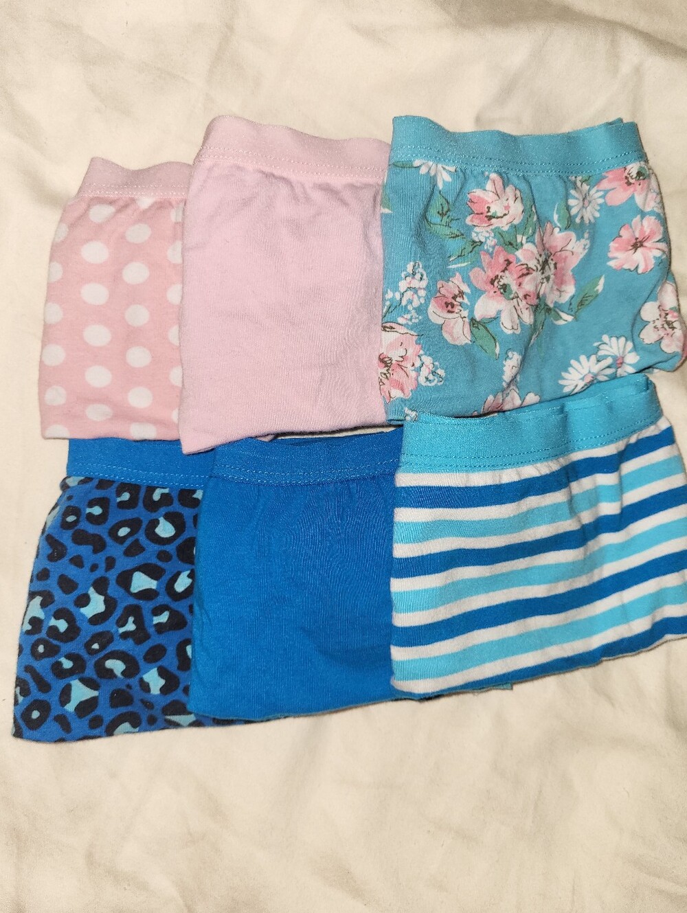 Serra Aldi 6pk Assorted Pink & Blue Ladies Cotton Bikini Underwear NWOT, Size S